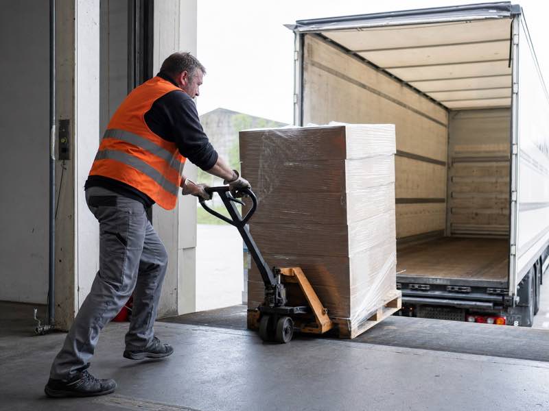 Beispiel: Arbeitsplatz an der Laderampe